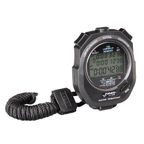 Chronometer - FINIS - 3x-100M Memory - Black - 3 display lines - Waterproof and shockproof