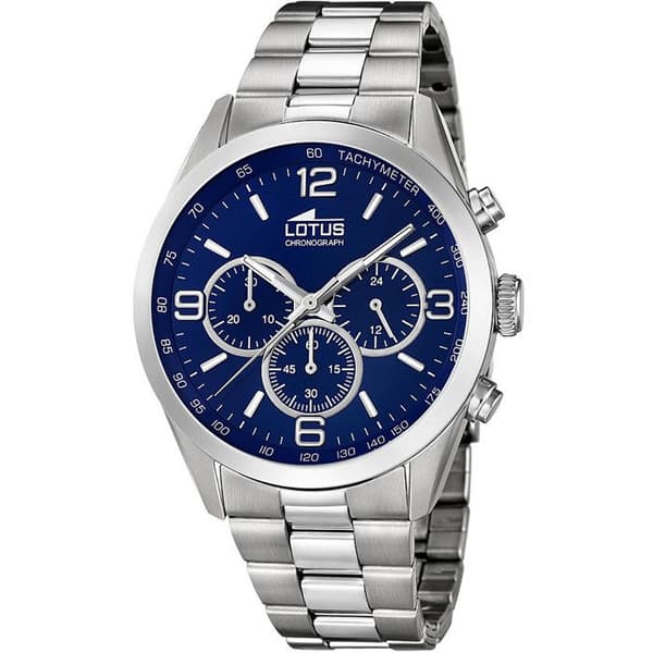 Klocka - Lotus - L18152-4 - Chronograf - Stål - Blå