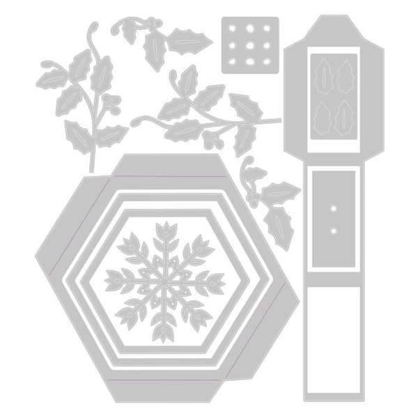 Sizzix Thinlits Creative Hanging Ornament Box Stencil av Catherine Pooler 12 stycken