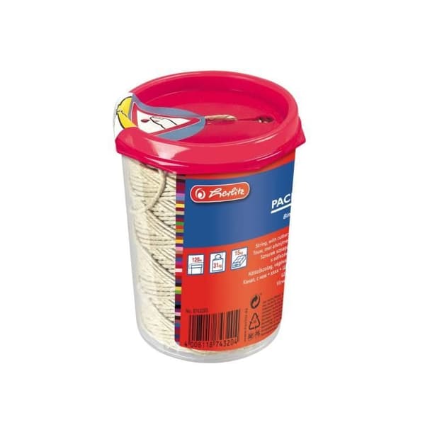 HERLITZ PACK-O-MAT — förpackningssnöre distributör 120 m, brun, 31 kg