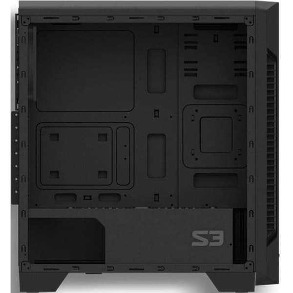 ATX Medium Tower PC Chassi - Zalman - S3 TG - Glasfront - 3 Fläktar - Svart