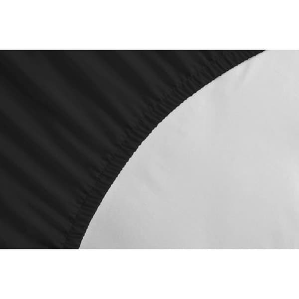 Enkelt påslakan 100 % bomull - Keps 25 cm - Svart - 140x190 cm