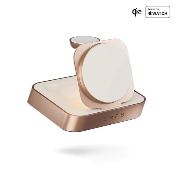 ZENS Trådlös laddare Nightstand Pro 2 Qi2 Koppar