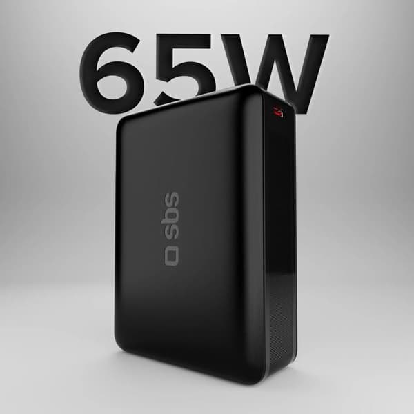 Extern batteri - SBS - TEBB20000HDPD65K - 20000 mAh - PD65W - Grön