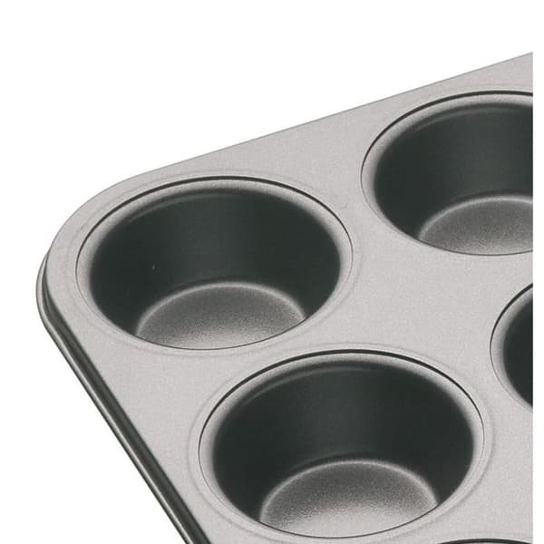 Muffinsform - KITCHEN CRAFT - Plåt med 12 - Non-stick - Tjock stål - Diskmaskinssäker