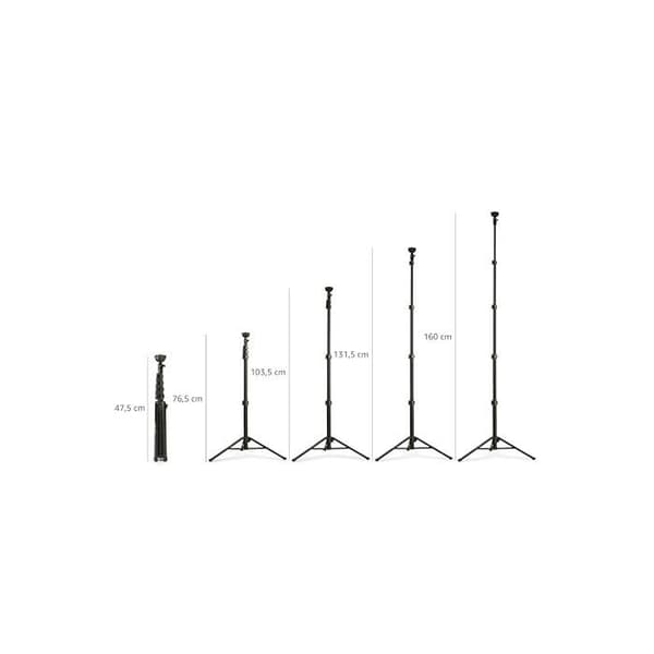 Stativ - Amazon Basics - WF8028K-A - Utsträckbar 162 cm - Selfiestick - Trådlös fjärrkontroll