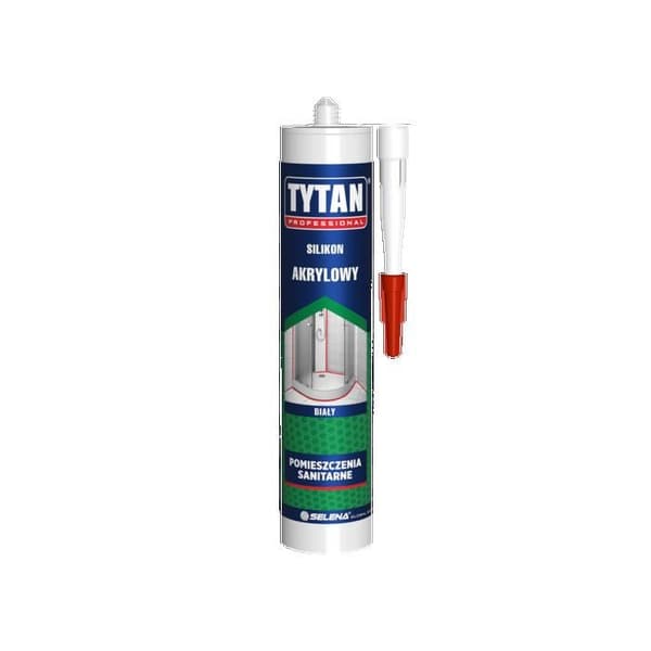 Mastiksilikon akrylproffs Tytan 280 ml Vit för målning