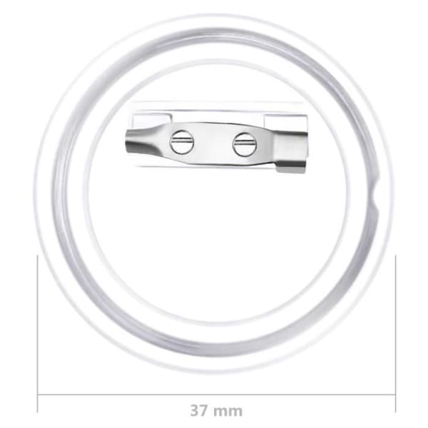 vidaXL Knappnålskit med 100 set Akrilik 37 mm