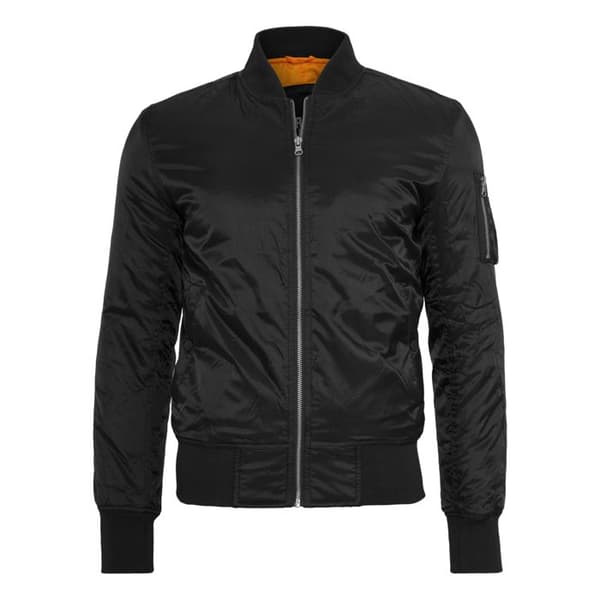 Jacka - Urban Classic - Basic Bomber - Svart - Unisex - Stora storlekar