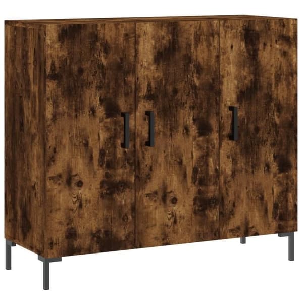 vidaXL Buffé ekrök 90x34x80 cm ingenjörsträ 828113