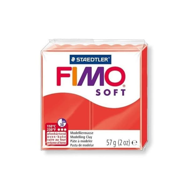 FIMO Box 6 delar Fimo Soft Red Indigo N°24