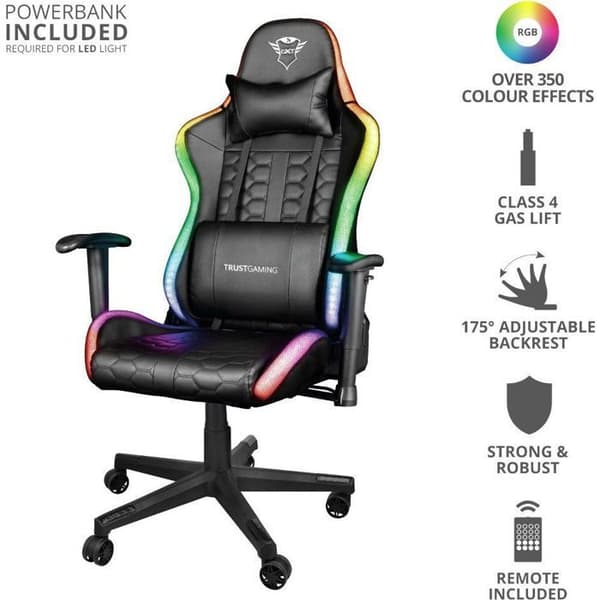 Spelstol Trust GXT716 RIZZA RGB LED
