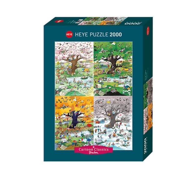 Pussel 2000 bitar: 4 årstider, Blachon