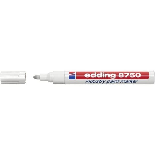 Målarpenna - EDDING - 4-8750049 - Vit - Oföränderlig - Opaque