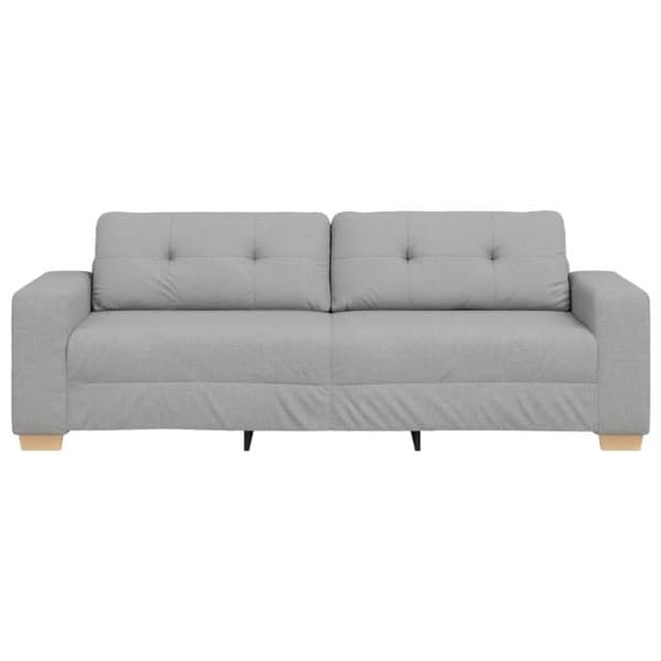 3-sitssoffa - Molngrå - Polyester tyg - Modern stil - Mjuk komfort