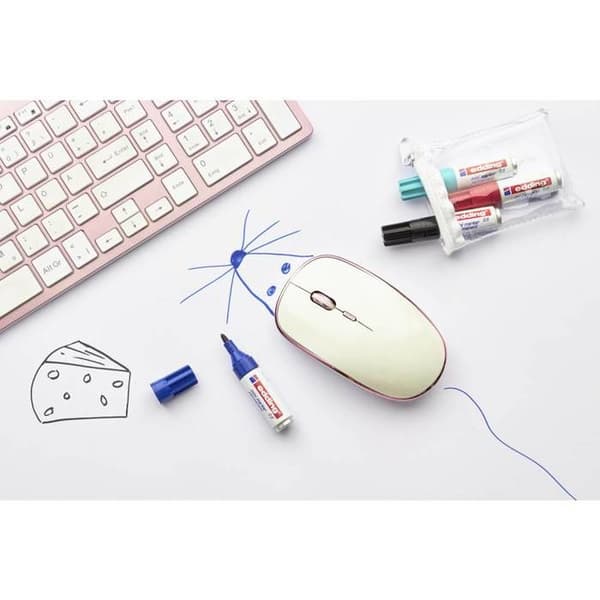 Edding Mini permanent marker 1,5–3 mm – Set med 4 färger (kompakt, permanent)