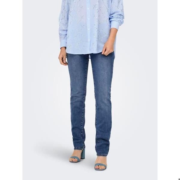 Slim jeans för kvinnor Only Sui Mid - medelblå denim