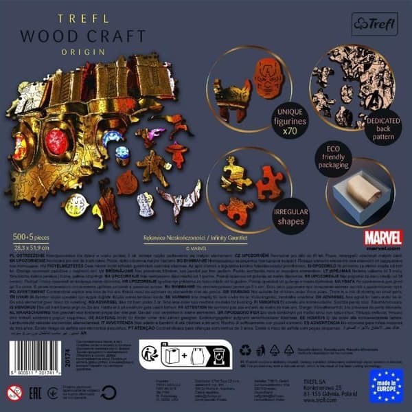 500 bitars träpussel Infinity Gauntlet Avengers Trefl