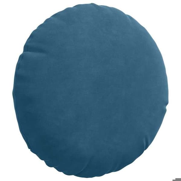 vidaXL Sittkuddar 2 st Blå Ø30 x 13 cm Sammet 42014099