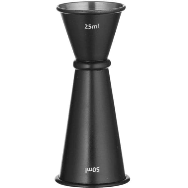 Dubbel ansiktsdosör med ring 25 ml 50 ml - svart