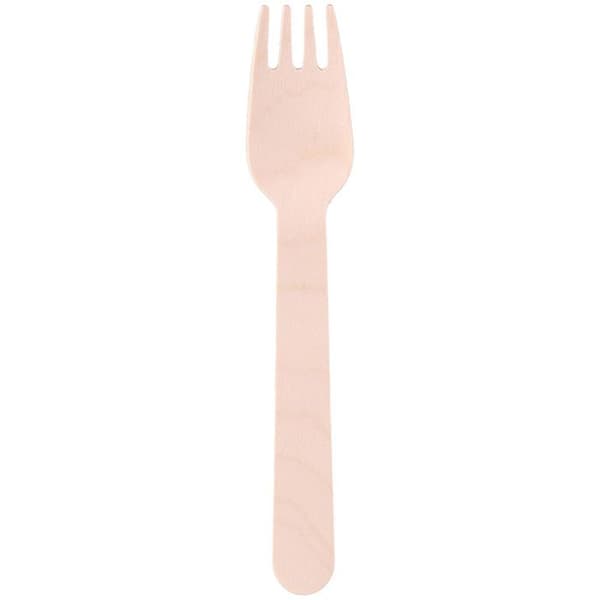 Alpina - Engångsgafflar i trä 16 cm 50 st