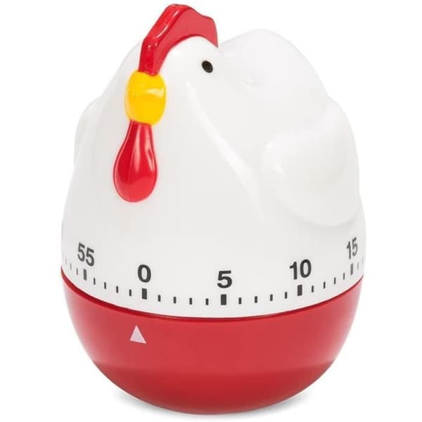 Patisse timer kyckling 9,4 x 6,9 cm vit/röd