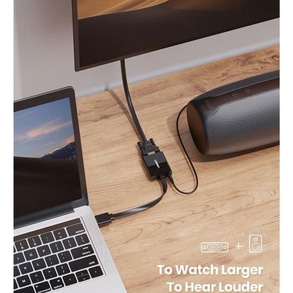 HDMI till VGA-adapter Ugreen MM103, 25cm