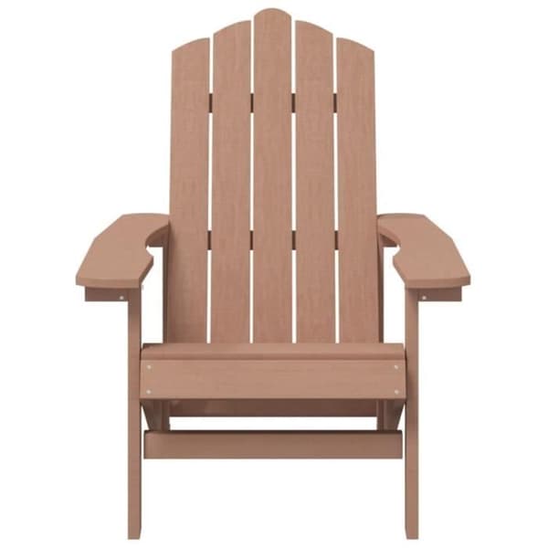 vidaXL Garden Adirondack Stol HDPE Brun