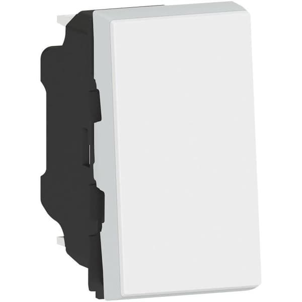LEGRAND - Mosaiktryckknapp 6A 1 modulär vit modul