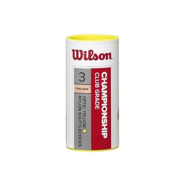 Wilson Badmintonmästerskap - Rör med 3, gul nylonkjol
