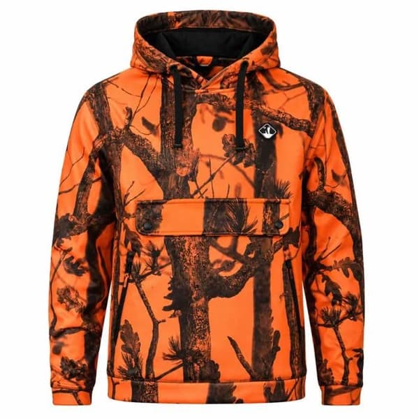 Sweat hoodie GhostCamo Blaze orange PERCUSSION