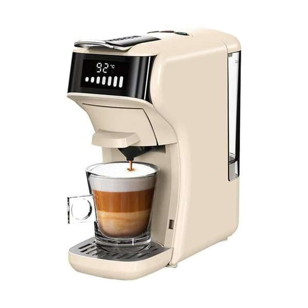 Kaffemaskin 5-i-1 - HiBREW - H1B-vit - Vit - Kompatibla kapslar - Espresso