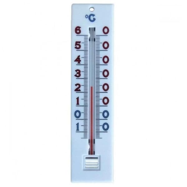 Vit thermometer plast vit - STIL - 138x35 - Mäter temperaturen