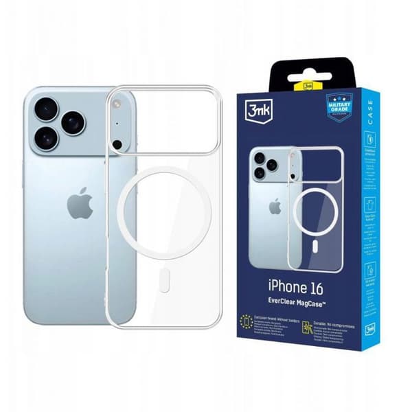 Mobilskal - bumpertelefon 3mk EverClear MagCase för Apple iPhone 17 Pro Max