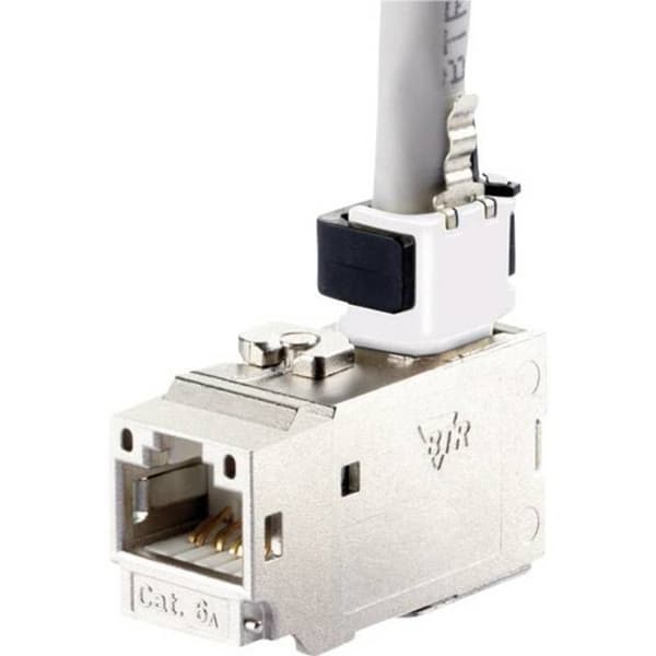 BTRNETCOM CAT 6A K 90° 130B23-E-modul - BTR-modul för installation av Keystone-komponenter
