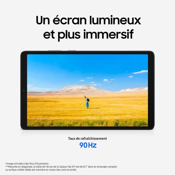 Samsung - Galaxy Tab A11 - Wifi - 128 GB - Grå