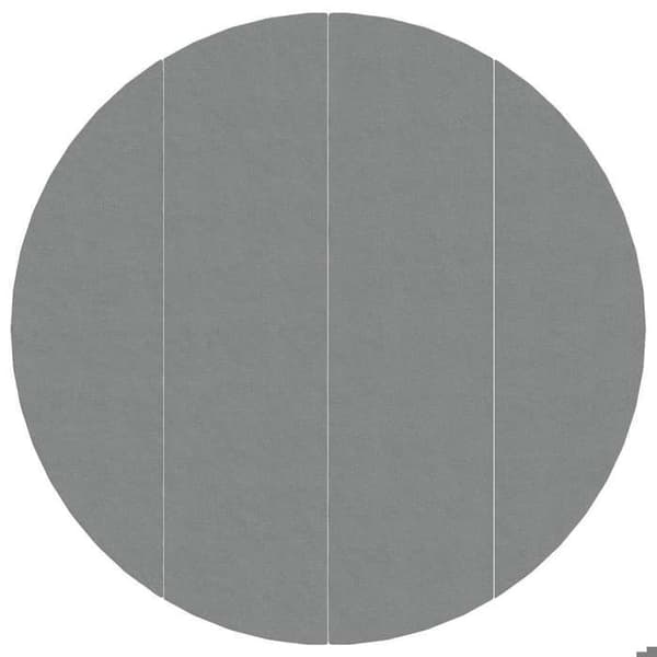 vidaXL Ljusgrå Poolöverdrag Ø500 cm Polyester Geotextil 94229