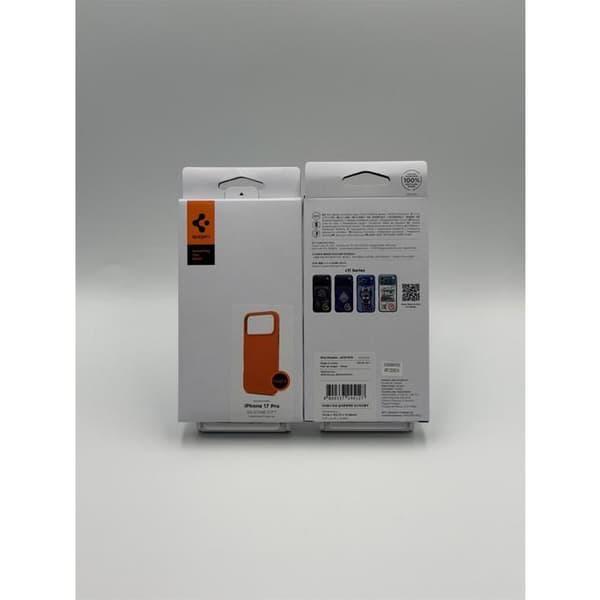 Siliconfodral MagSafe - SPIGEN - ACS11379 (iPhone 17 Pro 6.3") - MagSafe-kompatibel - Cosmic Orange - Mikrofiberfoder