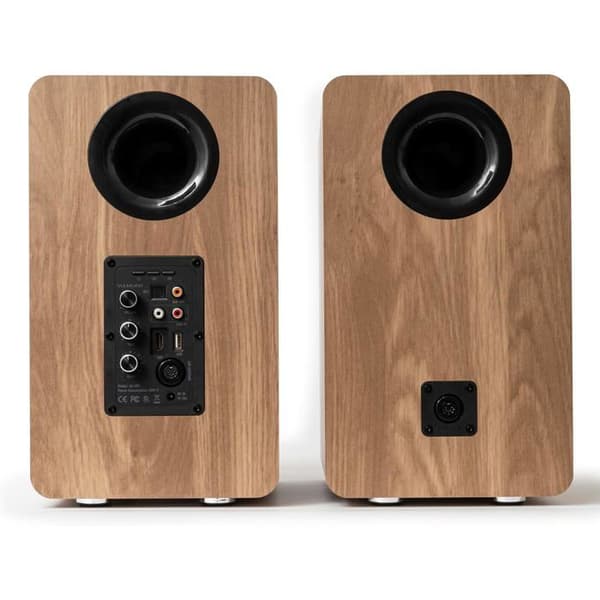 VULKKANO A6 Arc – Förstärkta högtalare 6,5" Bluetooth 5.0 HDMI ARC Optisk RCA USB Brun