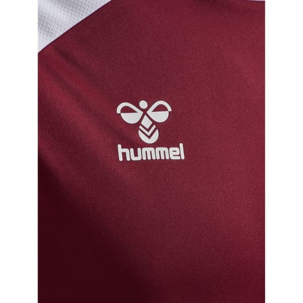 Hummel League-tröja - vinröd/vit