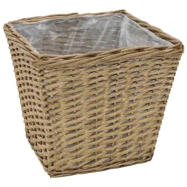 vidaXL Upphöjda sängar 3 st Wicker med PE Foder