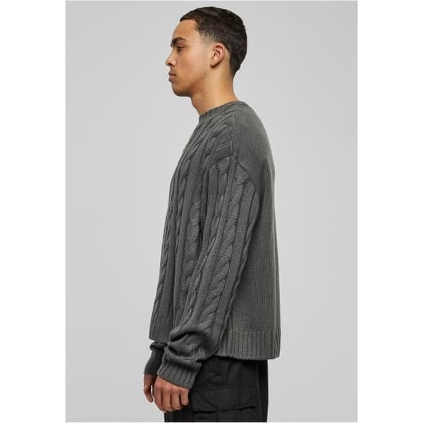 Pull - URBAN CLASSICS - Boxy - Svart - Rund hals - 100% akryl