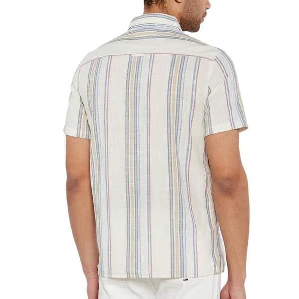 Vit/Blå Skjorta Herr Tommy Hilfiger Randig