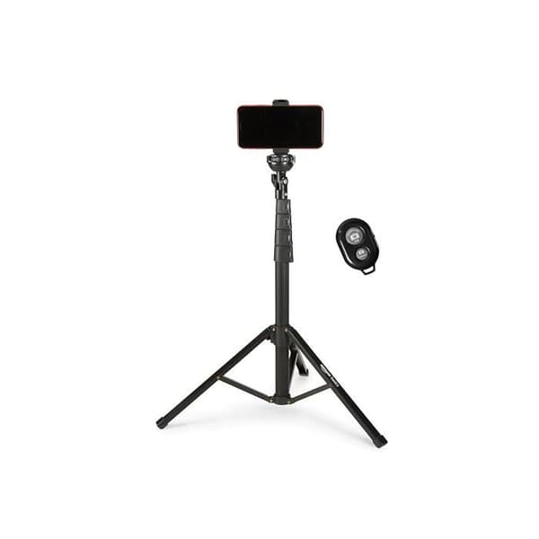 Stativ - Amazon Basics - WF8028K-A - Utsträckbar 162 cm - Selfiestick - Trådlös fjärrkontroll