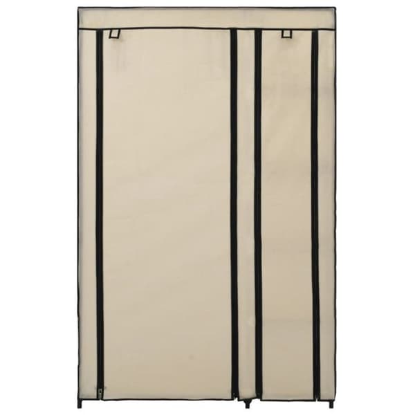 vidaXL Vikbar garderobscreme 110x45x175 cm Tyg