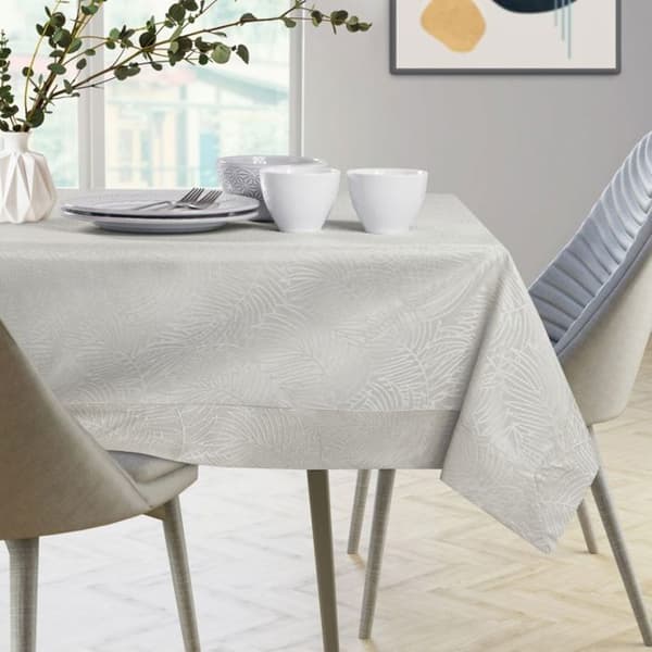 Bordslöpare - Gaia (AmeliaHome) - 30x80 cm - 100% polyester - Krämigt växtmönster