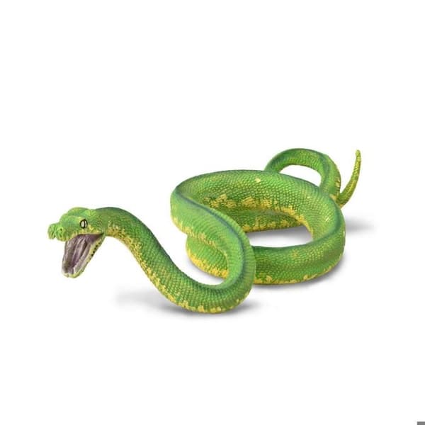 Figur - FIGURER SAMLA - Python Grön - Realistisk - 14,3 x 3,8 cm - För barn från 3 år