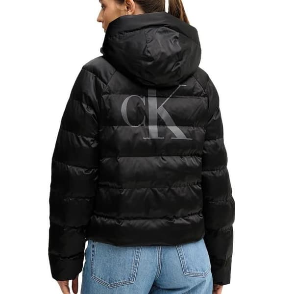Svart Doudoune Dam Calvin Klein Jeans Satin