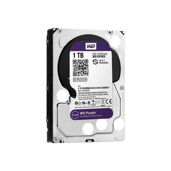 WD Purple 1TB intern hårddisk för videoövervakning