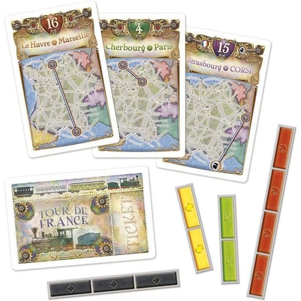 Rail Raiders - Förlängning: Frankrike/Old West - Asmodee - Brädspel - Brädspel